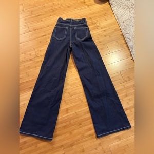 Brand new with tags high waisted, wide legged jeans